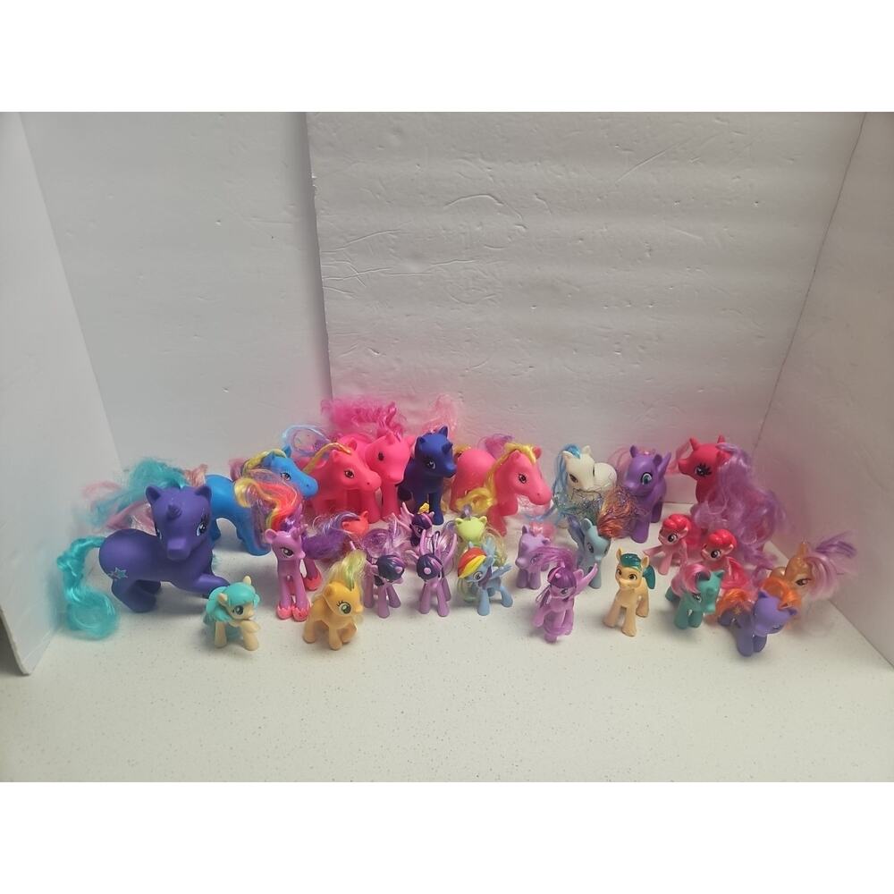 Mixed Lot Of 27 My Little Pony McDonald's Faux MLP Ponies Horse Horses Figures